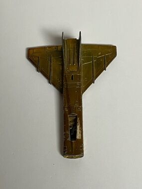 Vintage 1970 Hot Wheels Redline Mattel Hot Birds Star Grazer Gold Die Cast Plane